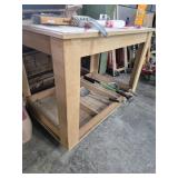 Wooden Table Cart Without Contents
