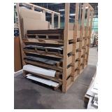 Wooden Rack with Contents of Various Materials