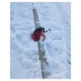 Red Cast Iron Bell with Black Mount