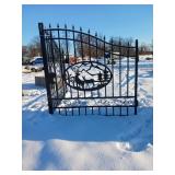 14FT Decorative Metal Gates With Wildlife Motif