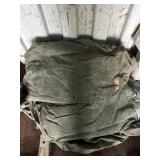 Green Canvas Tarpaulin Set
