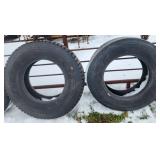 Two Heavy-Duty Truck Tires