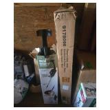 Metal Detector and White Parsons Desk