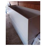 Two White Storage Cabinets, 20W x 23D x 80T