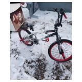 Freestyle BMX Bike with Red and Black Accents