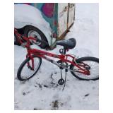 Red BMX-Style Bicycle with Adjustable Seat