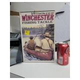 Winchester Fishing Tackle Metal Sign