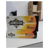 2x bid Armscor .223 Remington 20pk
