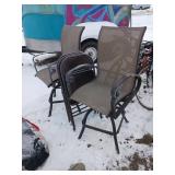 Outdoor Metal Patio Chairs with Mesh Seats