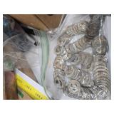 Bag of Vintage Metal Transit Tokens