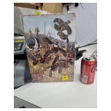 Framed Print of Game Birds in Natural Scene