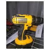 Yellow Cordless Power Drill