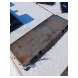 Steel Quick Attach Plate in Rusted Condition