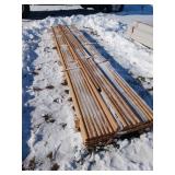 85 Units of 14-Foot Wooden Handrails