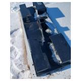 Quick Attach Hitch Plate in Metal Construction