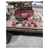 4 PIECE MILWAUKEE SET WITH CHARGER &BAG