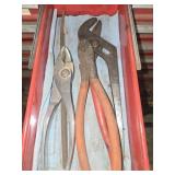 Drawer contents; various hand tools