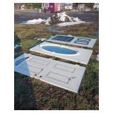 3x bid Exterior Doors with Glass Inserts