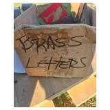 Brass Stencil Letters