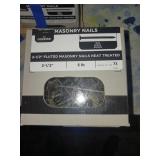 Three Boxes of 5lb Fluted Masonry Nails