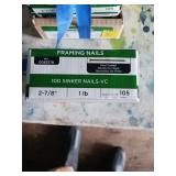 11 Boxes of 1 lb 10D Vinyl-Coated Sinker Nails