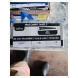 Six Boxes of 1 lb 8D Cut Masonry Nails