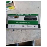 Six Boxes of 1 lb 20D Vinyl-Coated Framing Nails