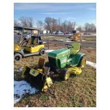 John Deere 212 Tractor with Snow Blower Attachment