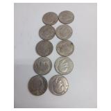 10 X BIDï¿½ Eisenhower Dollar Coins