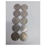 10 X BID Eisenhower Dollar Coins