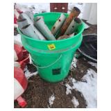 Bucket of Stands and Connectors