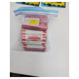 Bag of 26 Rolled Wheat Pennies