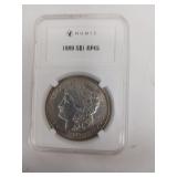1889 Silver Dollar in EF45 Holder