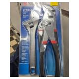 JobSmart 3-Piece Pliers and Wrench Set