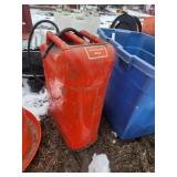 Red Metal Gasoline Fuel Can