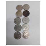 10 X BID Eisenhower Dollar Coins