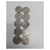 10 X BID Eisenhower Dollar Coins