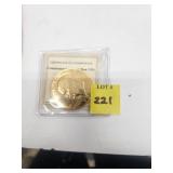 Gold Commemorative Coin with COA