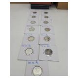 12X bid 1/10 oz Silver Ag Collection