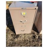 Three-Drawer Metal Filing Cabinet