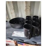 Ceramic Bowl and Mugs
