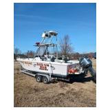 1994 Fishing Boat with Trailer & Motor