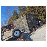 Cable lift roll off 30 yd Dumpster barn doors