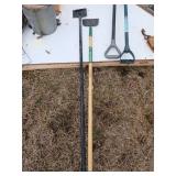 Two Handheld Metal Scrapers