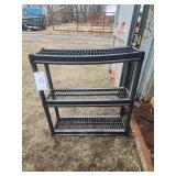 Black Metal Storage Shelving Unit