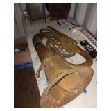 Copper Tuba with Inscribed Details