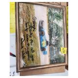 Framed Signed Racing Photograph