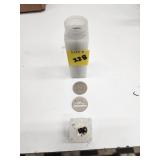 Canadian coins in capsule