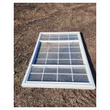 White Double-Pane Window Frame