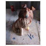 Collie Dog Resin Figurine Statue